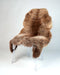 NZ bred chocolate brown sheepskin rug #02