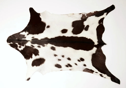 Goatskin rug black and white #049