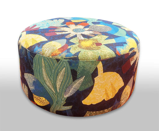 Custom deals fabric ottoman