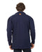 Mens 100% wool Shacket in Navy Blue - HS001 back