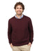 Shiraz wine mens crew neck possum merino sweater NB120