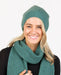 Mist green possum merino slouch beanie NX677