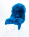 Peacock Blue sheepskin rug by Gorgeous Creatures