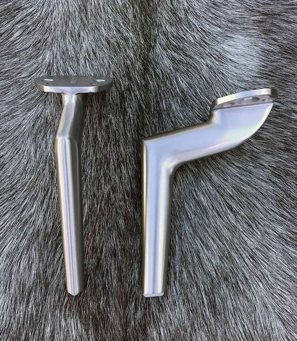 Stefano metal furniture legs 18cm Silver