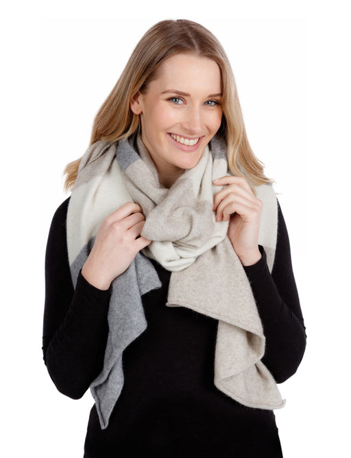 Possum merino wool travel wrap