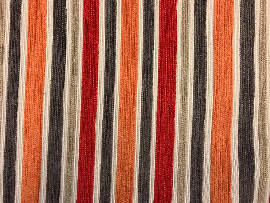 Orange striped cushions